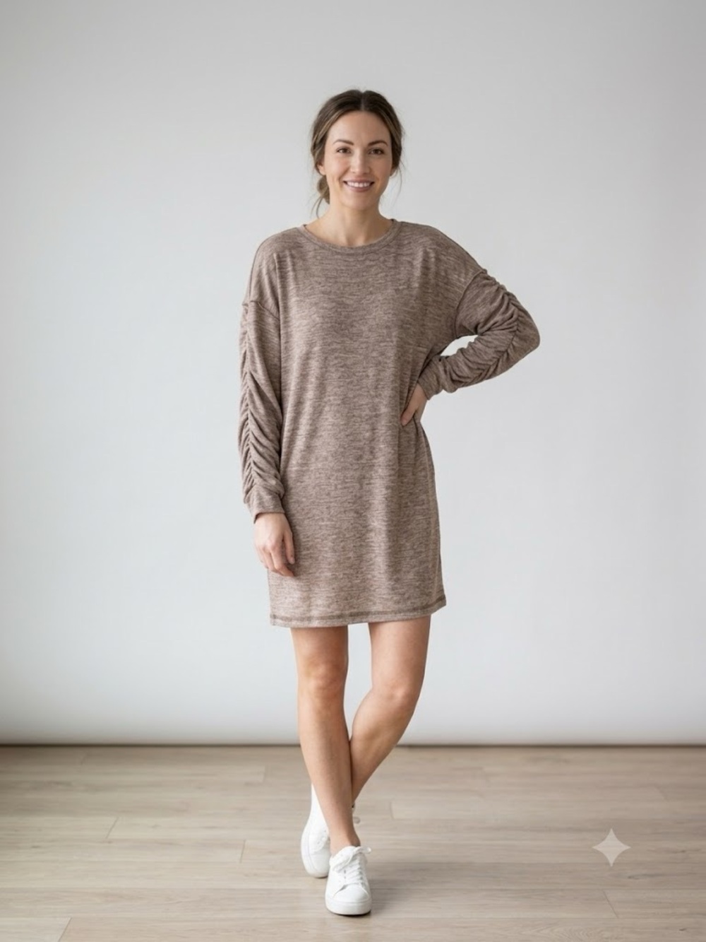 Primark Jersey Tunic Dress, Brown, Size 10(US)